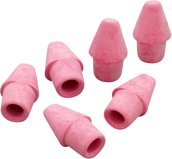 Arrowhead Pink Pearl Cap Erasers by Unknown