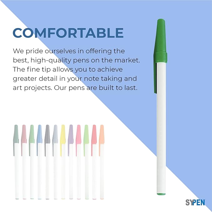 Personalized Stick Pens With your Custom Logo or Text-500 Pack Bulk-for Businesses, Parties, and Events, Custom Printed Slim Ballpoint Pens with Cap, Pink, Black Ink-DeskLoop Office