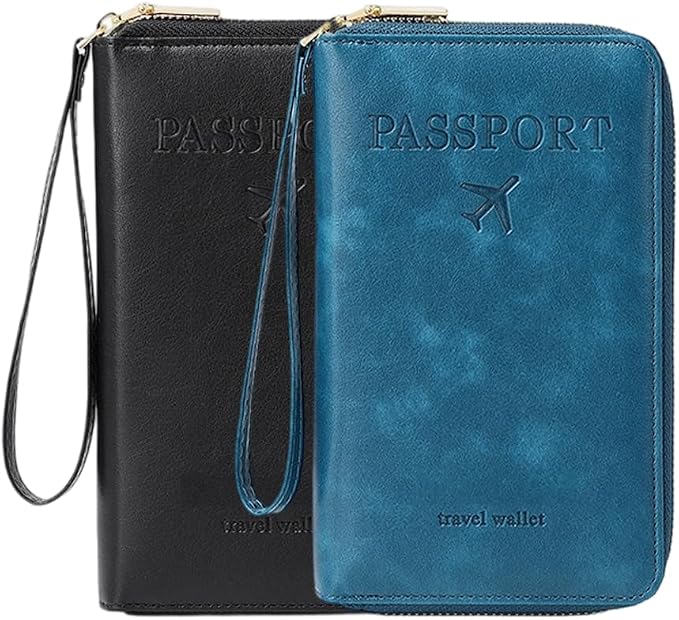 Multi-Functional RFID Passport Wallet, RFID Passport Holder by LECDOA