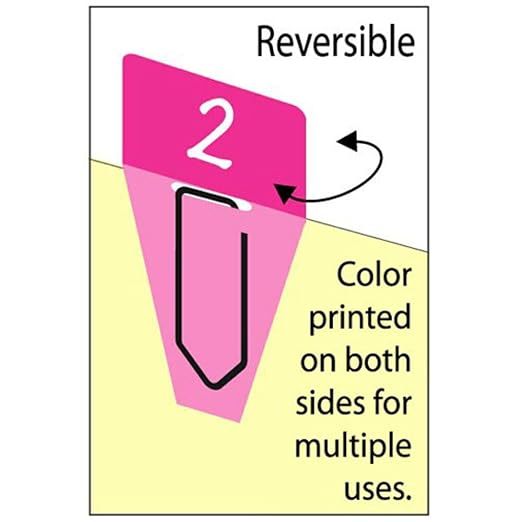 Clip-Rite;, Inc. Solid Clip-Flags Office Supplies Solid Red Blue, 2.9 x 4.2 - Image 7