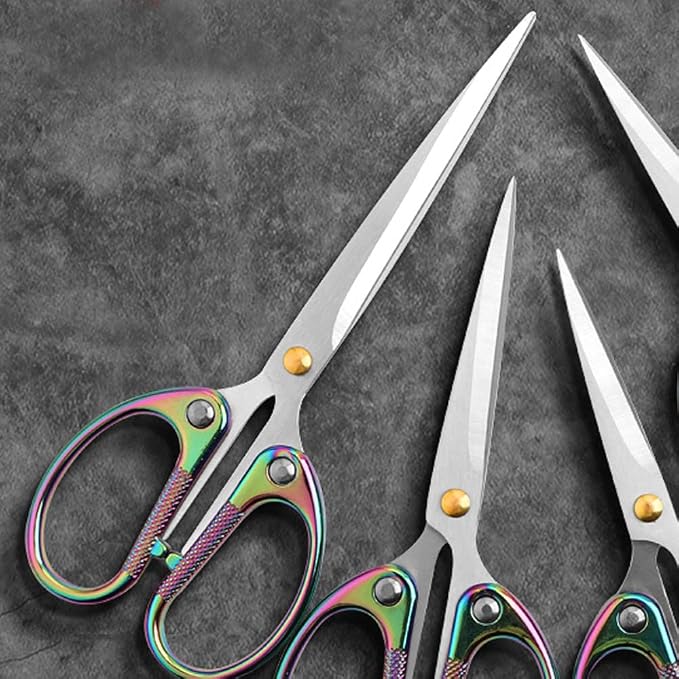 6.3" All Stainless Steel Office Scissors, Ultra Sharp Blade Shears, Sturdy - Image 3