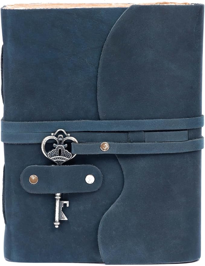LEATHER VILLAGE Vintage Leather Journal – 200 Handmade Vintage Deckle Edge - Image 2