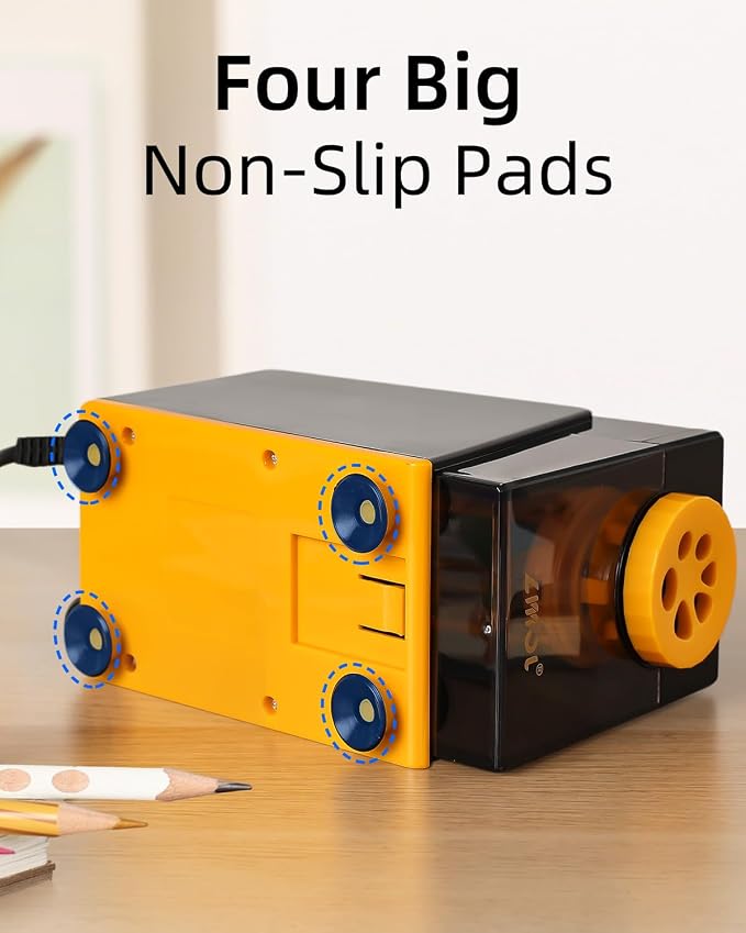ZMOL Heavy Duty Electric Pencil Sharpener, 6-Hole Classroom Pencil Sharpener - Image 10
