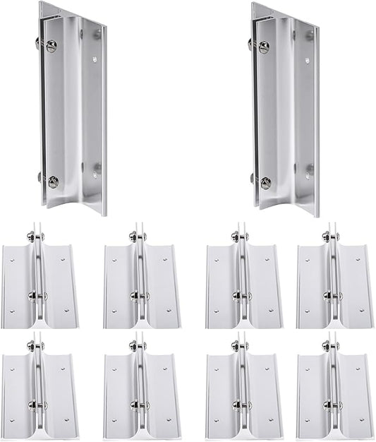 10 Pack 6" Length Aluminum Corridor Sign Holder, 1/8" Substrate, Corridor Mount by SINKAA