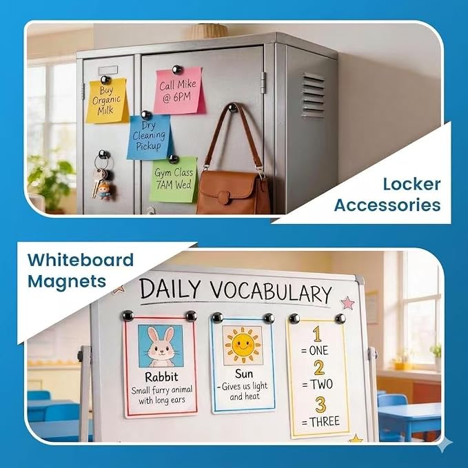 Fridge Magnets, Refrigerator Magnets, Magnetic Push Pins Perfect - Image 5