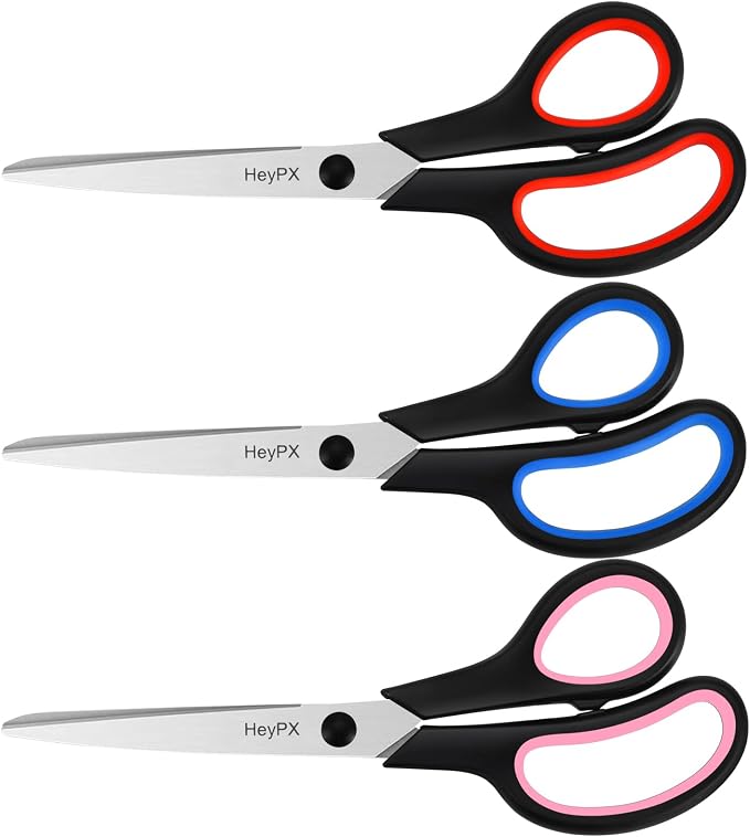 3-Pack 8.5" Ultra Sharp Stainless Steel Scissors - Image 7