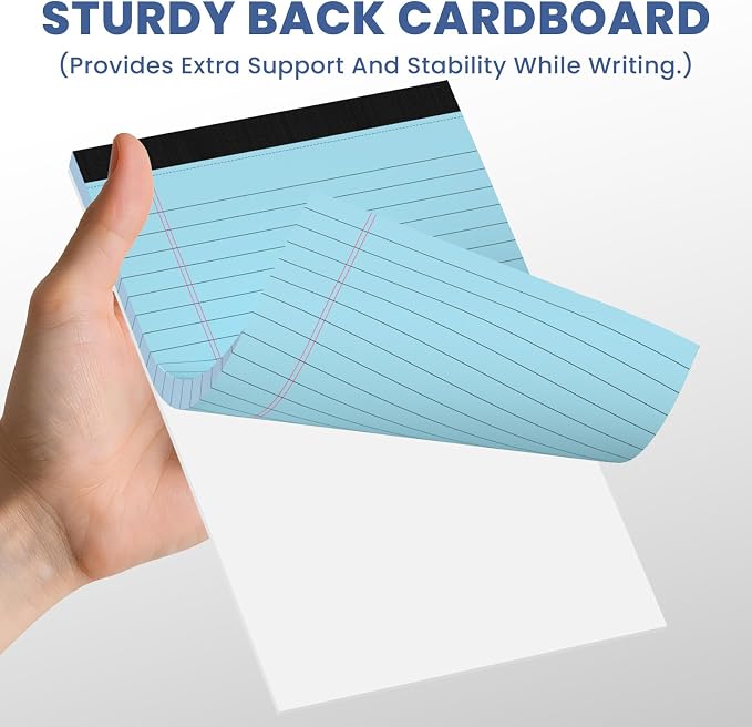 6pcs Small Note Pads, Writing Pads 5 x 8, Legal Pads, Pad Paper Perforate - Image 5