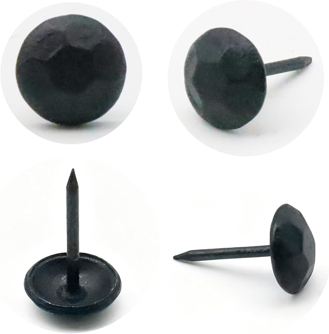 110pcs Upholstery Tacks for Furniture, Metal Upholstery Nails Decorative Thumb - Image 3