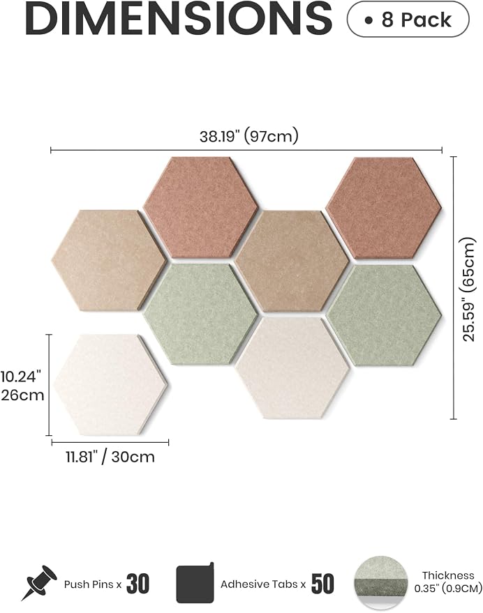 Fluxynara Hexagon Cork Board Alternative - Image 2