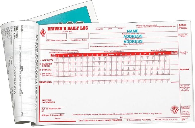 Driver Daily Log Book 10-pk. - Image 2