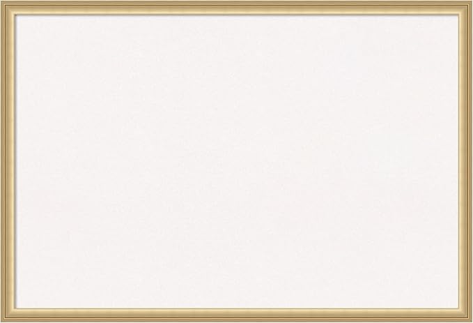 Amanti Art White Cork Board for Wall, 26x38 Vision Board with Gold Frame, Large Corkboard Office Decor for Home Organization, Casual Corkboard Pinboard to display items for home organization-DeskLoop Office