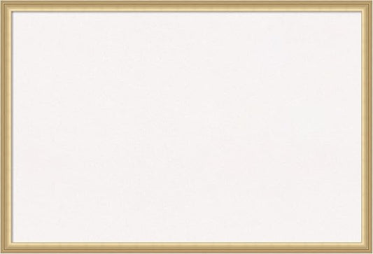 Amanti Art White Cork Board for Wall, 26x38 Vision Board with Gold Frame, Large Corkboard Office Decor for Home Organization, Casual Corkboard Pinboard to display items for home organization-DeskLoop Office