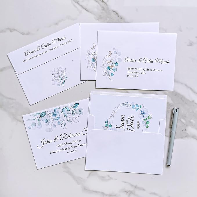 500 Pcs White A7 Invitation Envelopes 5 1/4 x 7 1/4 Square Flap Envelopes Self - Image 9