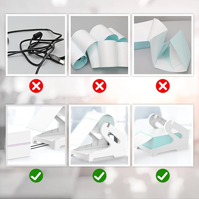 Vazioyar Thermal Label Holder for Rolls and Fan-Fold Labels, Sticker Roll - Image 5