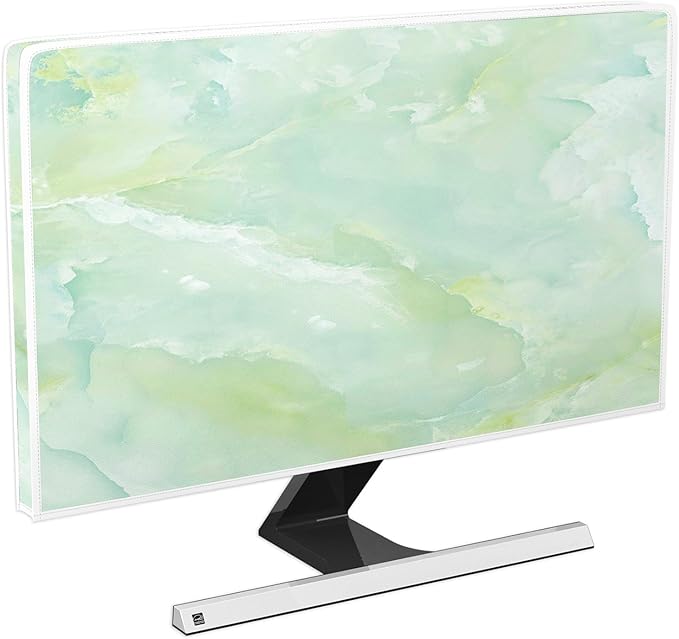 Baocicco Sage Green Marble Waterproof TV Dust Cover 45, 48 Inch Anti-Static by Baocicco
