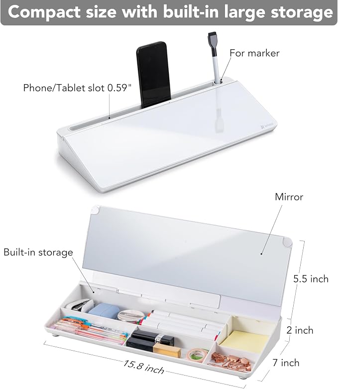 Varhomax Glass Desk Whiteboard - Image 5