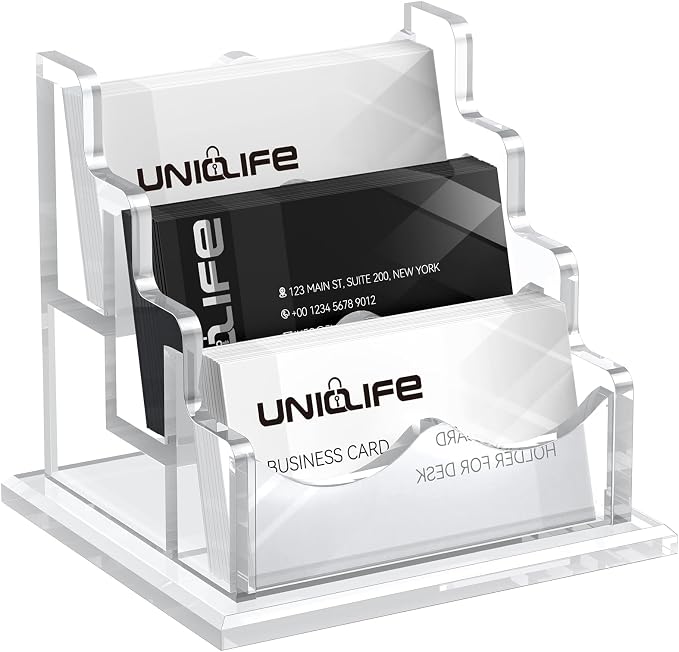 Uniclife Acrylic Business Card Holder by UnicLife