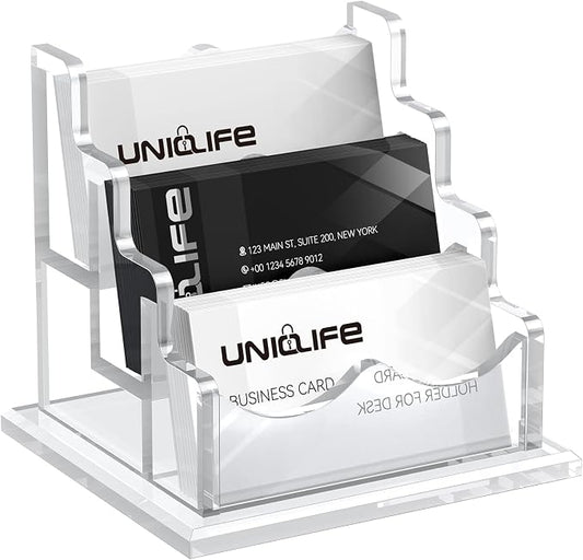 Uniclife Acrylic Business Card Holder by UnicLife