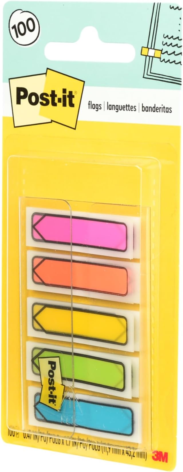 Post-it Arrow Flags, 0.47 in. x 1.7 in., One Dispenser - Image 2