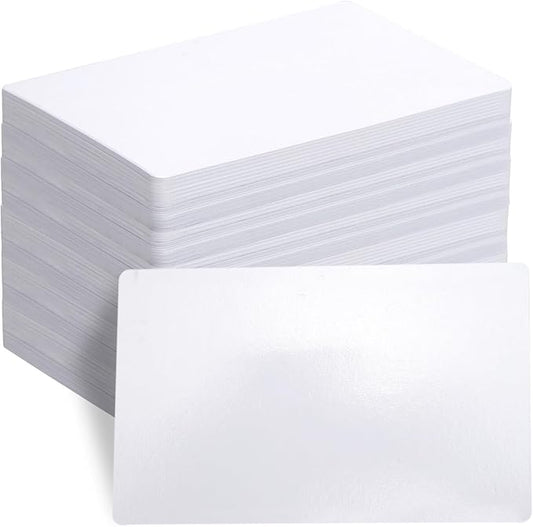 120 Pcs Dry Erase Index Cards Notecards Blank Reusable Flash Cards Sheets Game Cards Study Business Note Cards for School Office Housework Taking To Do List (White, 4×6 Inch)
