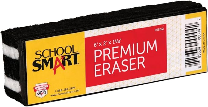 School Smart Premium Chalkboard Eraser by SchoolSmart