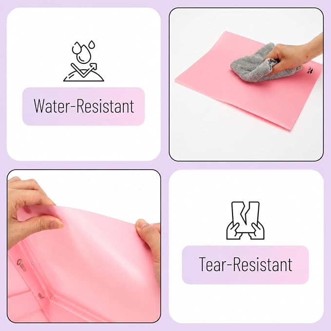 Mr. Pen- Plastic Folders with Pockets and Prongs, 5 Pack, Letter Size | - Image 4