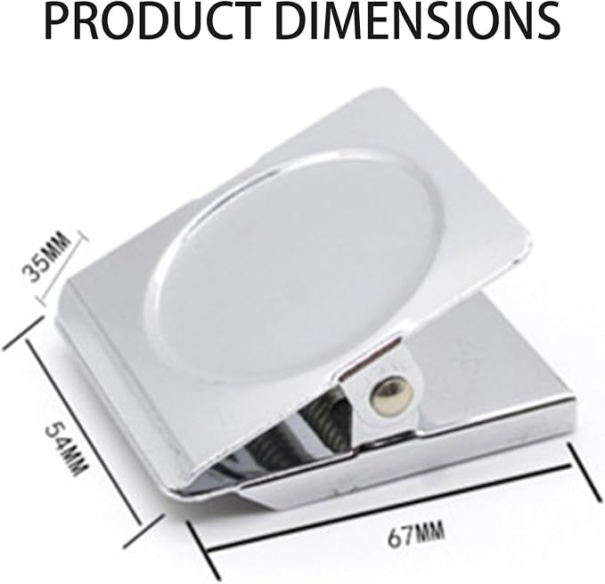 Square Strong Magnetic Clips, 2.3"-6 Pcs, 57 mm, Refrigerator Magnet Clips - Image 2