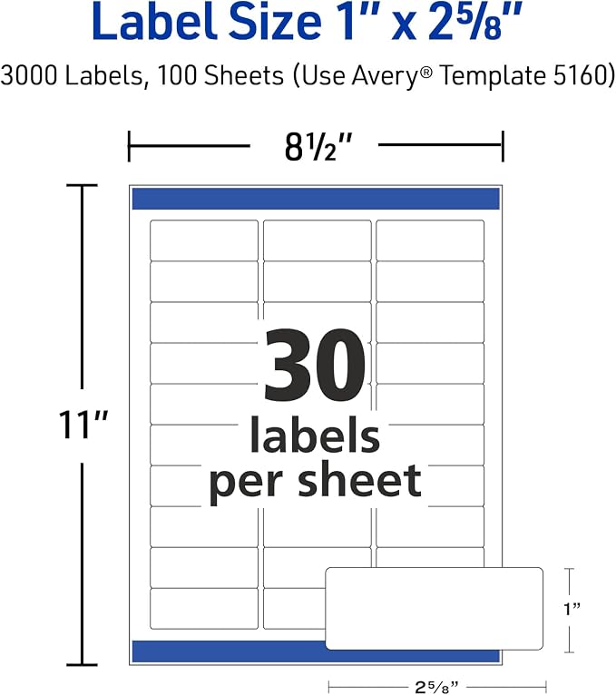 Avery Easy Peel Printable Address Labels - Image 7