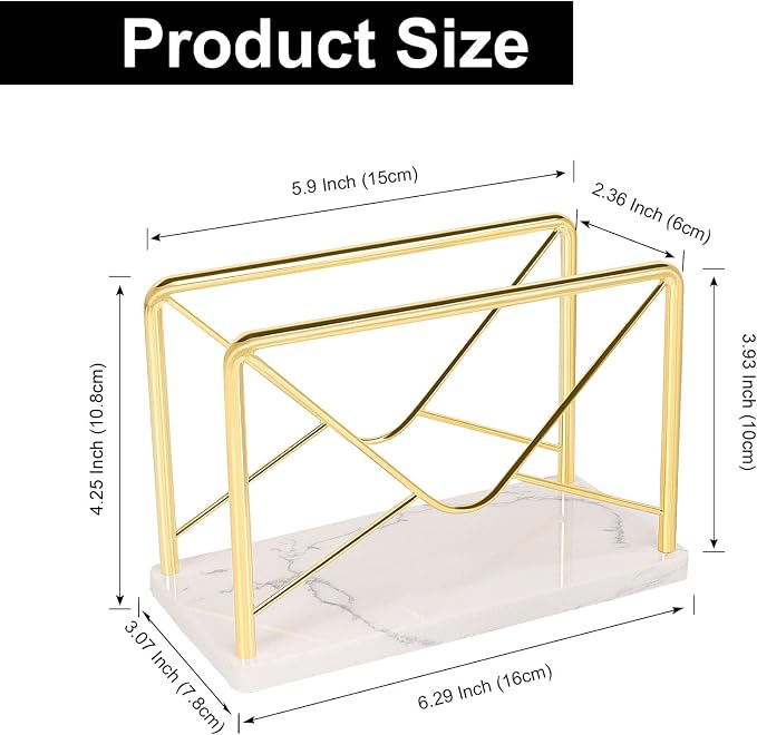 Modern Mail Holder for Home Office, Metal Letter Organizer Sorter for Desk - Image 5