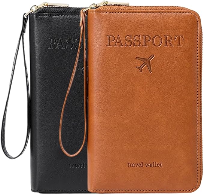 Multi-Functional RFID Passport Wallet, RFID Passport Holder by LECDOA