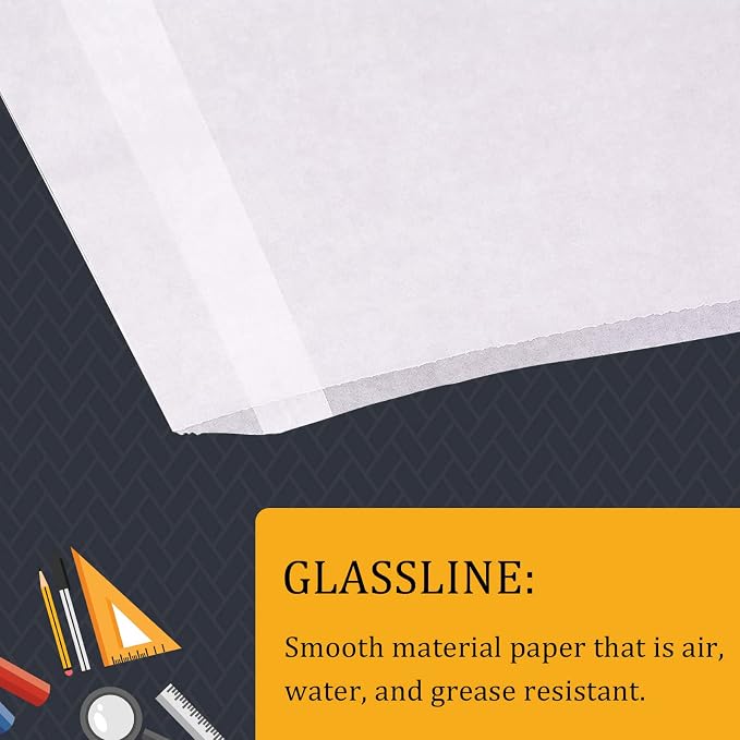 Lineco, Glassine Envelopes 4.25''x5.25'' | Flat Single Seam Construction - Image 3