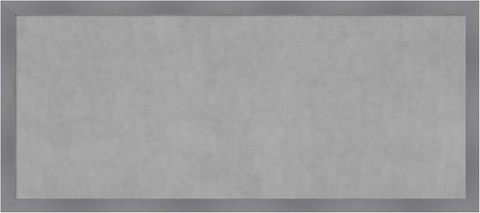 Amanti Art Grey Framed Magnetic Board 22x50 Oversize Vision Board by AmantiArt