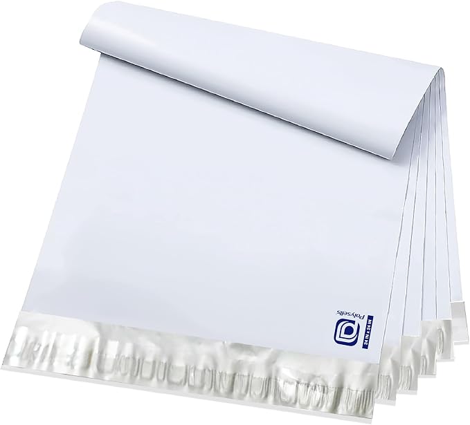 POLYSELLS 100 pcs 24x24 Inches White Poly Mailers Shipping Envelopes, Strong by POLYSELLS