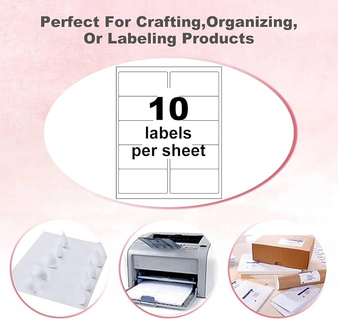 BESTEASY 10-UP Address Labels, /Address Mailing Labels 2000 Sheets Shipping - Image 5