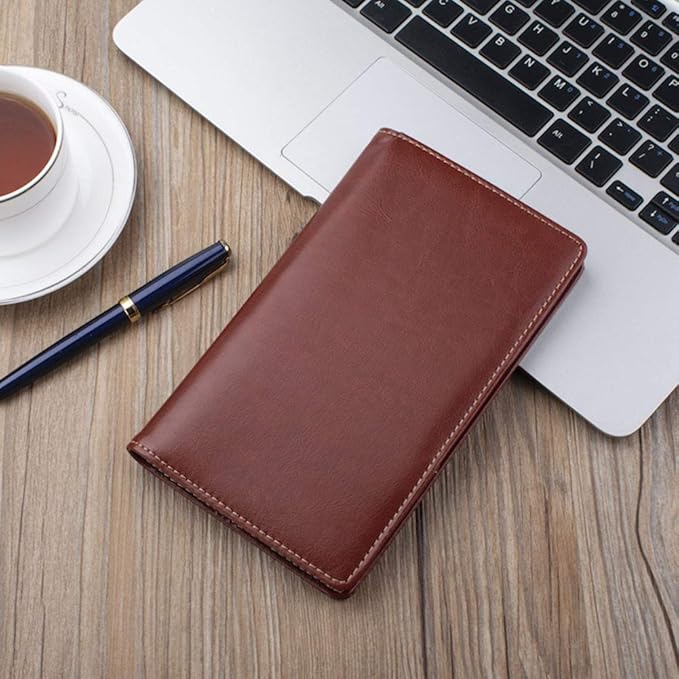 Sooez Leather Professional Business Card Book Holder Organizer, 240 Capacity - Image 7