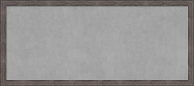 Amanti Art Grey Framed Magnetic Board 23x51 Oversize Vision Board by AmantiArt