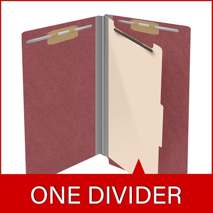 Ecom Folders Top Tab Pressboard Classification Folders | Legal Size 25 Pt Stock - Image 8