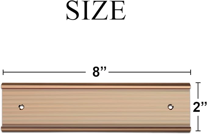 10 Pack Aluminum Name Plate Holders - Image 3