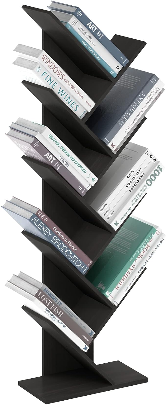 Furinno TREE Book Shelf, 9-Tier Bookshelf, Tree Bookcase by Furinno-FitsYourSpaceFitsYourBudget