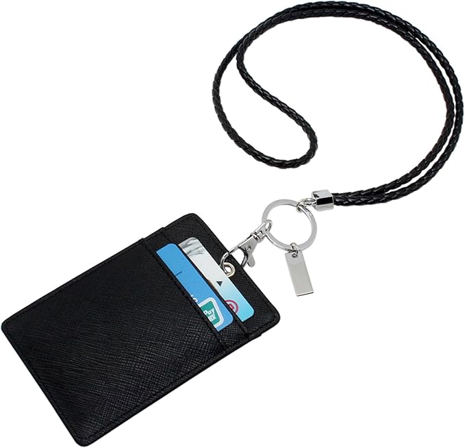 Boshiho Vertical Style Leather ID Card Badge Holder - Image 2