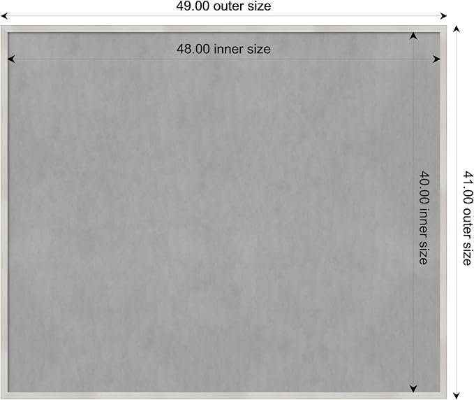 Amanti Art Silver Framed Magnetic Board 41x49 Oversize Vision Board - Image 4