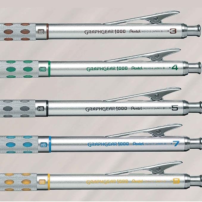 Pentel Graph Gear 1000 Mechanical Drafting Pencil 0.9mm Yellow - Image 3