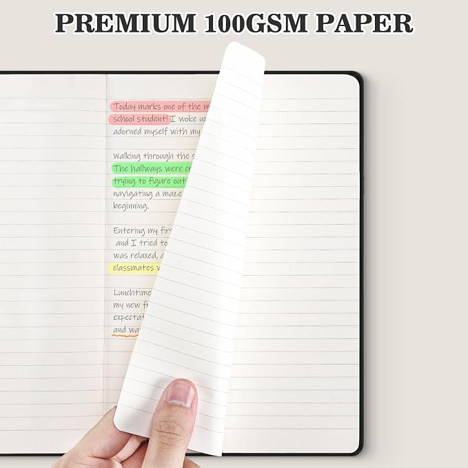 OMEYA 4 Pack Lined Journal Notebooks - Image 3