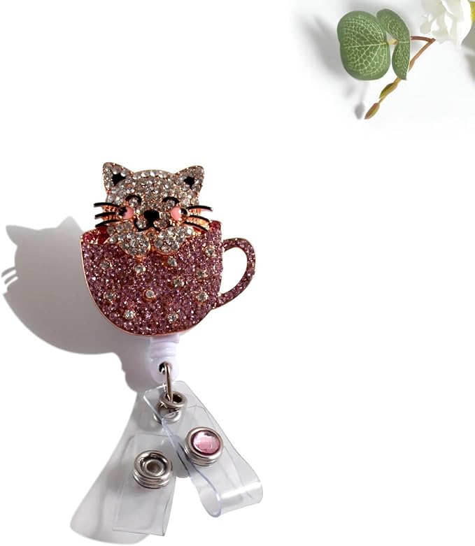 Outside the Box Sparkle and Shine Novelty Retractable Badge Reel ID Holder by Unknown