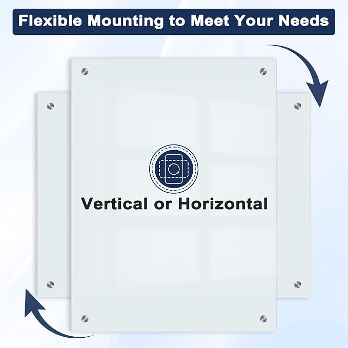 Magnetic Glass Whiteboard, Frameless White Board - Image 6