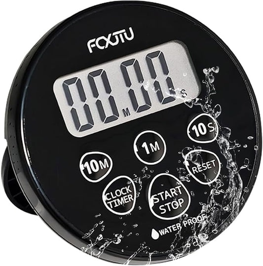 FCXJTU Digital Waterproof Shower Clock Timer, Bathroom Shower Countdown Timer by FCXJTU