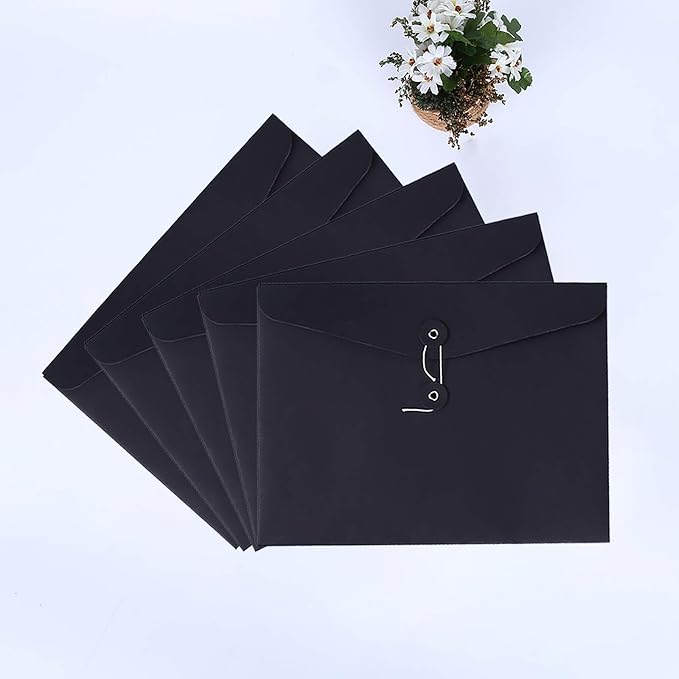 VANRA Kraft String Envelope File Folder Project Pockets File Jacket Document - Image 4
