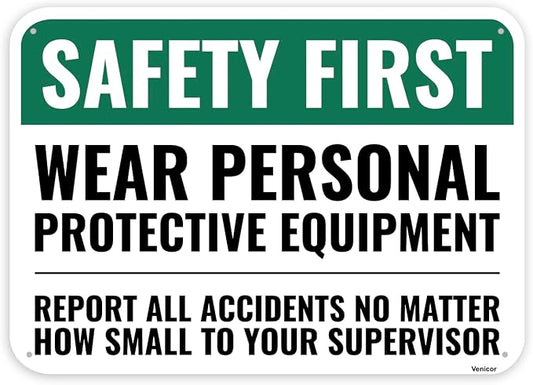 1PC Safety Sign, 14 x 10 Inches by Venicor