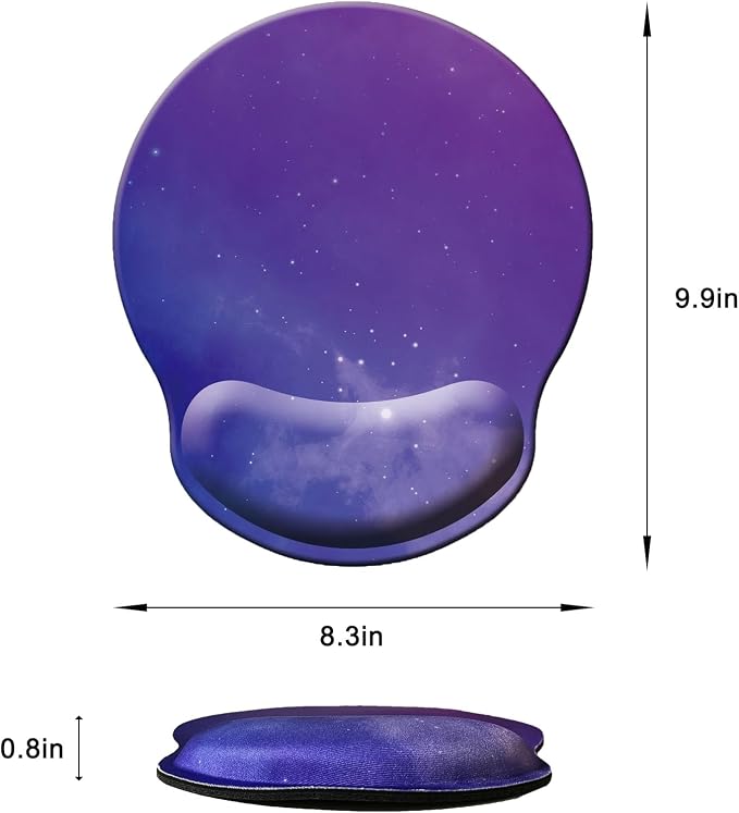 Mouse Pad with Wrist Support, Ergonomic Mouse Pad with Memory Foam Wrist Rest - Image 6