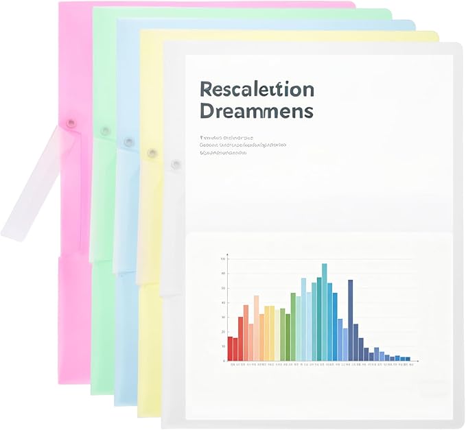 PATIKIL 5 Pack Clear Report Covers by PATIKIL